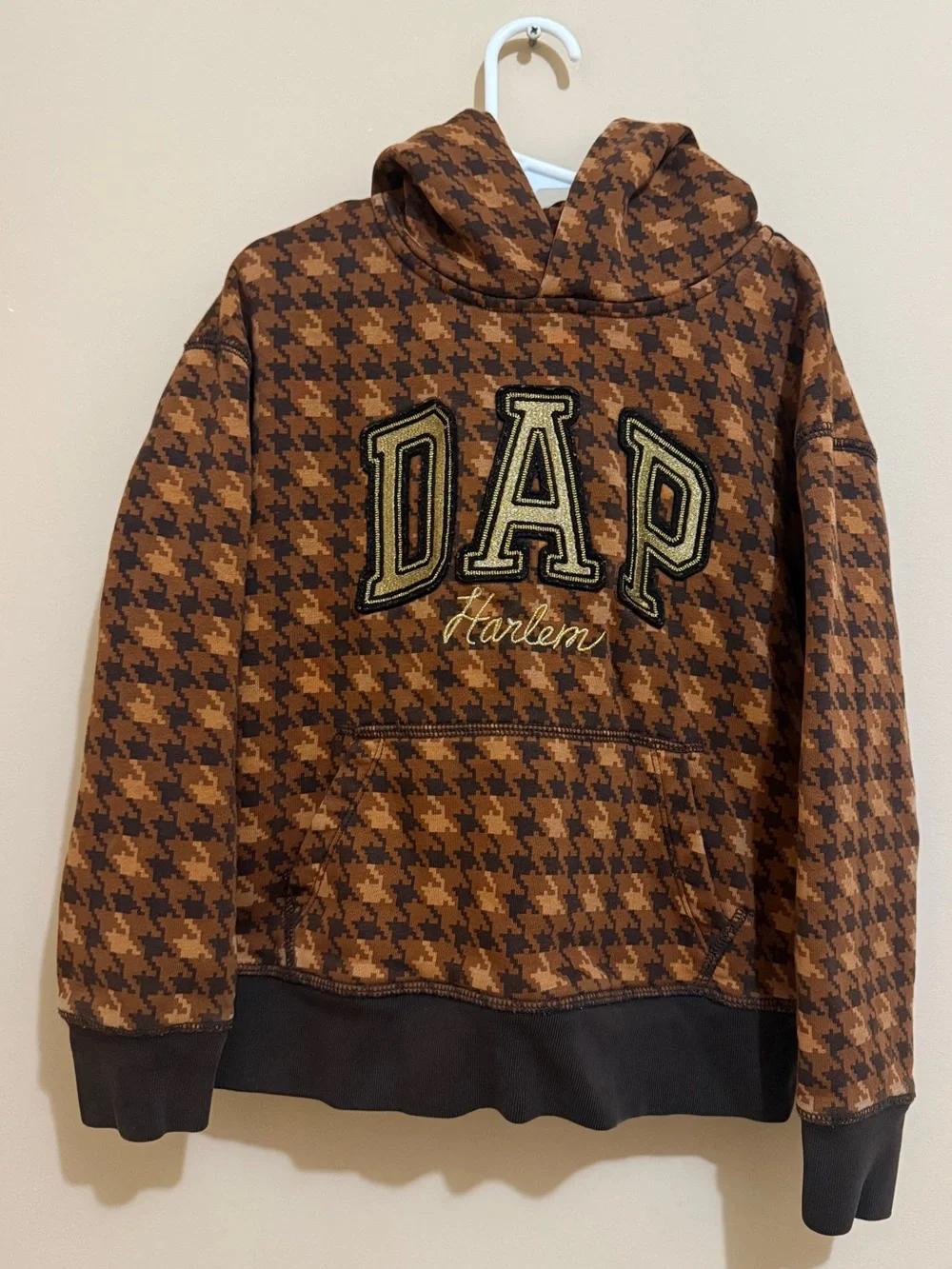 Gap X Dap - Houndstooth Hooded Sweatshirt